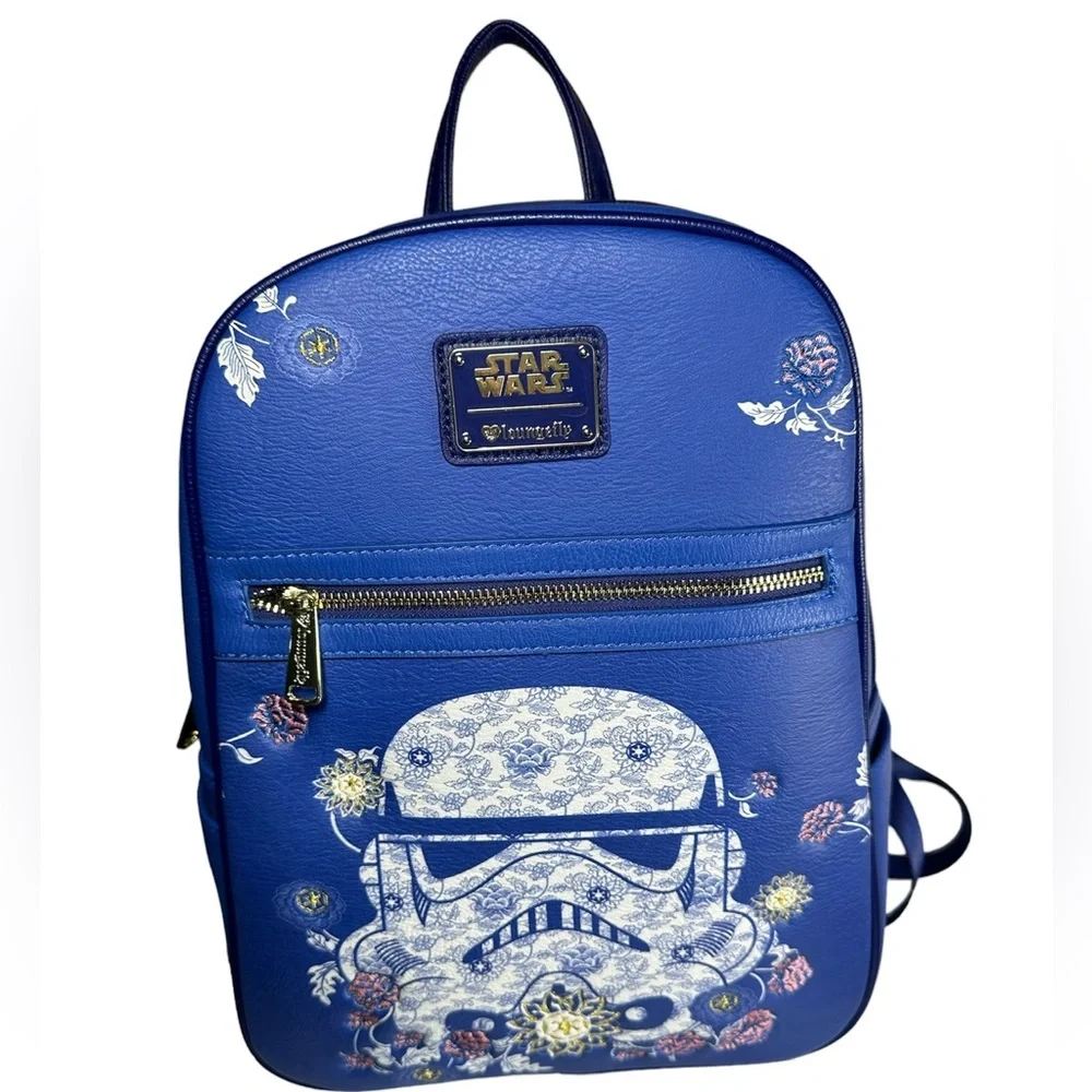 NWT EXCLUSIVE Loungefly Star Wars Stormtrooper Floral Mini Backpack - Picture 1 of 6